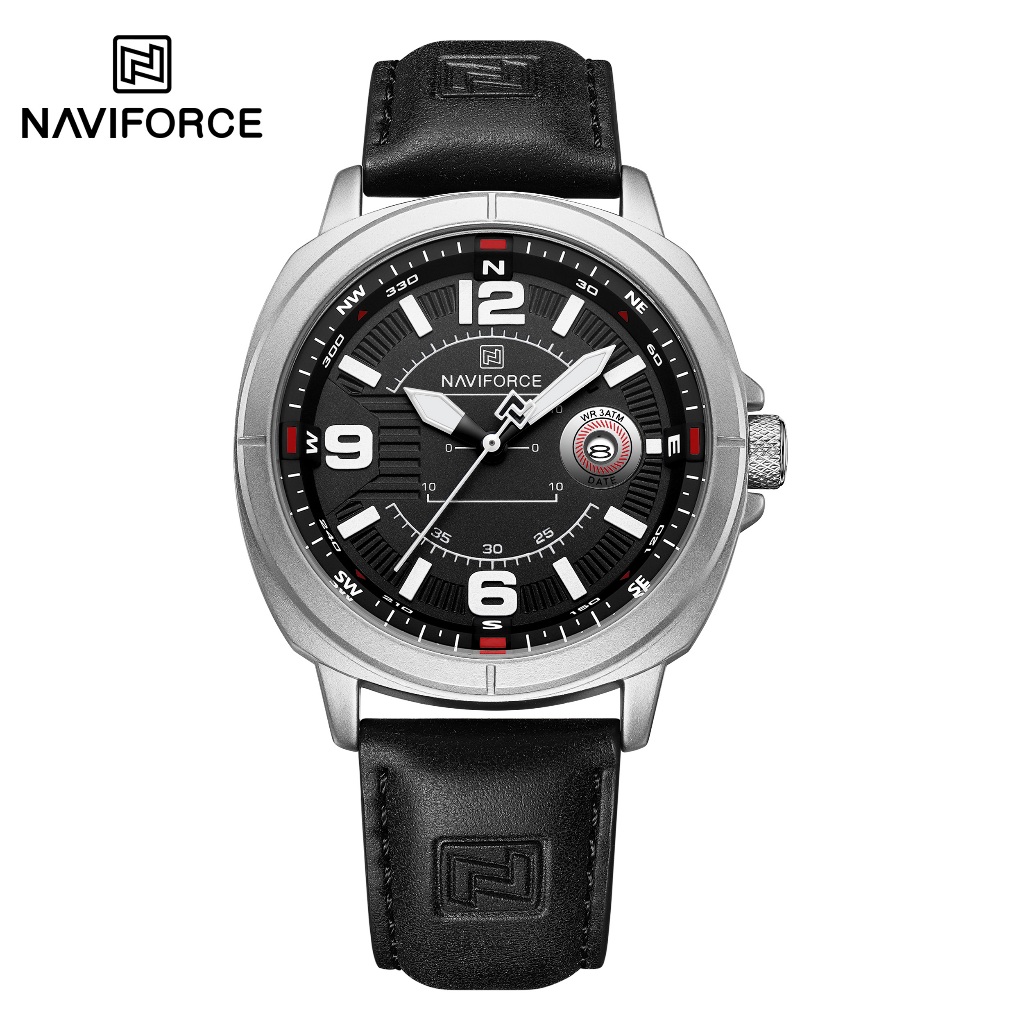NAVIFORCE 8078 Relógio Masculino Simples Empresarial Com Função De Calendário
