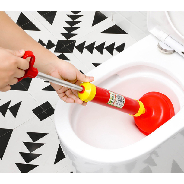 Desentupidor Manual De Pia Vaso Ralo Cano Esgoto Tipo Bomba Sucção 150mm Alta Pressão