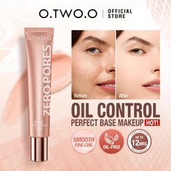 O.TWO.O Primer De Maquiagem Para Controle De Óleo Pele Lisa Desfocar Base De Poros Grandes Facial