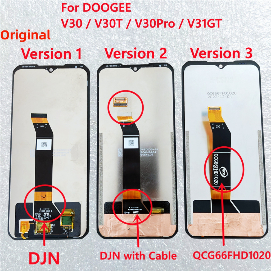 Tela LCD Original E Substituição Do Conjunto Digitalizador Da De Toque , DOOGEE V30 , V30T , V30 Pro , V31 GT , S100 S11
