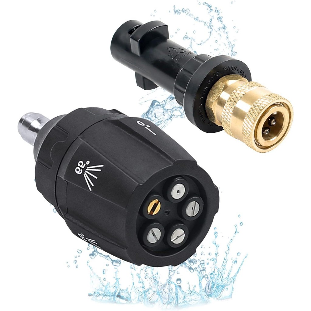 Adaptador Multifuncional 5 Em 1/6 De Conexão Rápida De Bico Turbo De Alta Pressão Bicos De Lavadora