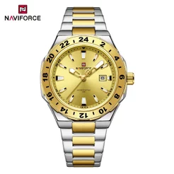 NAVIFORCE 9249 Relógio Masculino Simples De Negócios Com Movimento De Calendário De Quartzo