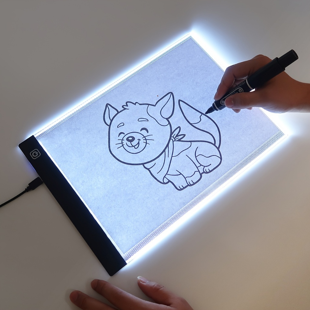 Mesa De Led Luz Branco Desenho Transposição A4 Profissional em Oferta na Shopee