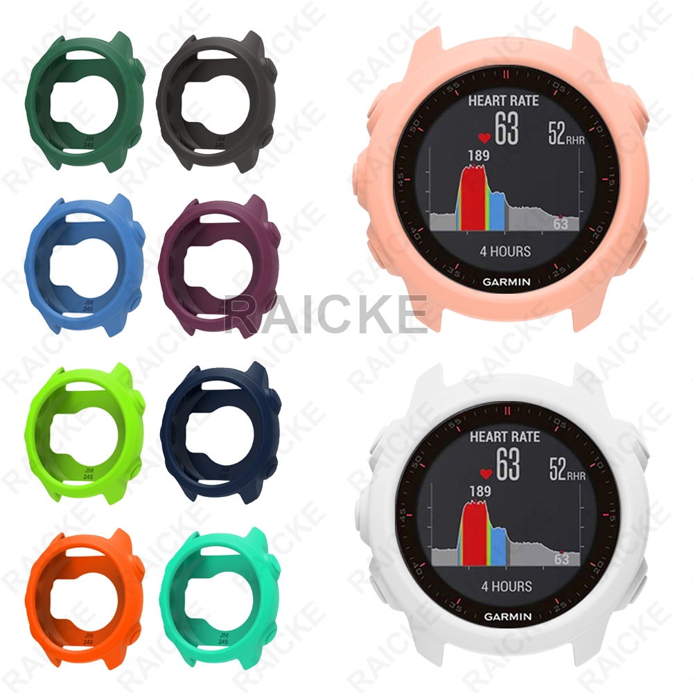 Moldura Protetora De Tela De Silicone Macio Para Garmin Forerunner 245