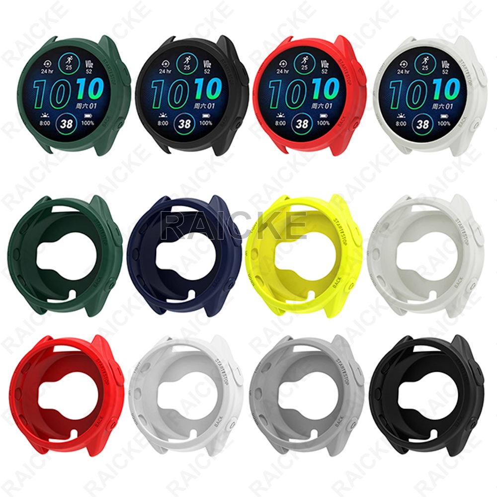 Moldura Protetora De Tela De Silicone Macio Para Garmin Forerunner 965