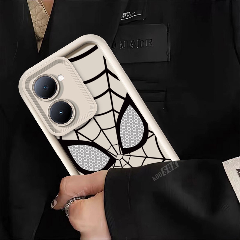 Invólucro Macio Para Xiaomi POCO C71 Homem-Aranha À Prova De Choque Silicone Passo Caso Do Telefone Proteção Capa Trasei