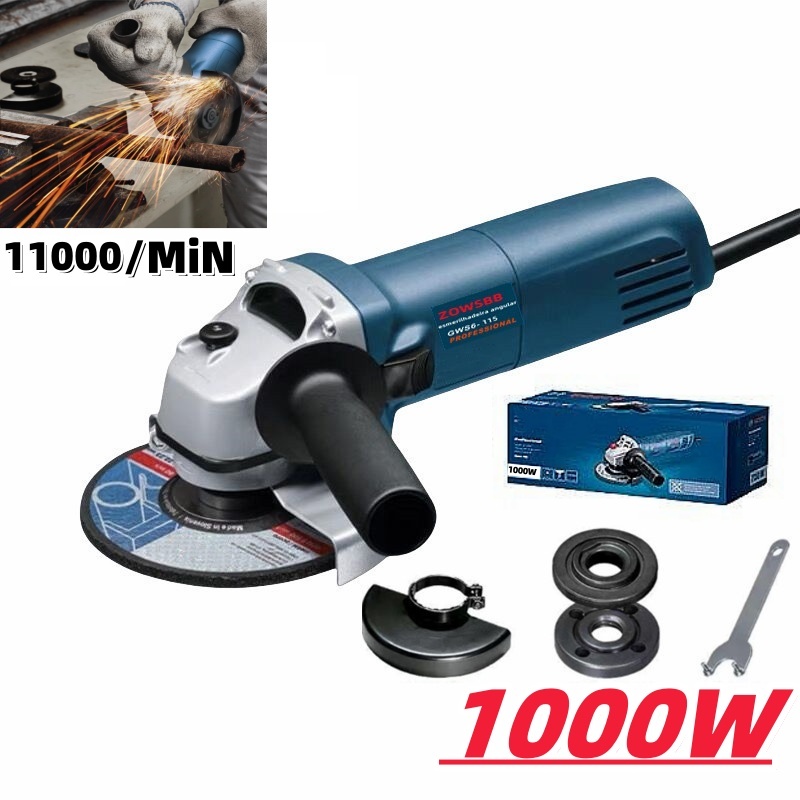 esmerilhadeira  angular  lixadeira Rebarbadora Elétrica lixadeira universal bosch  GWS6-115 980W 110V-220V