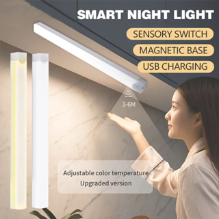 50CM Luz LED Sem Fio sensor De Inteligente Do Guarda-Roupa Quarto De Conveniência Carregamento USB em Oferta na Shopee