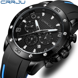 Relógio Masculino De Moda Masculina De Luxo CRRJU Top Waterproof Chronograph 2295X em Oferta na Shopee