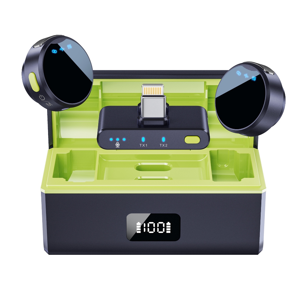 M9/M92 Microfones De Lapela Magnéticos Sem Fio Gravação De Vídeo Curta Para iPhone Android Phone Streaming Ao Vivo