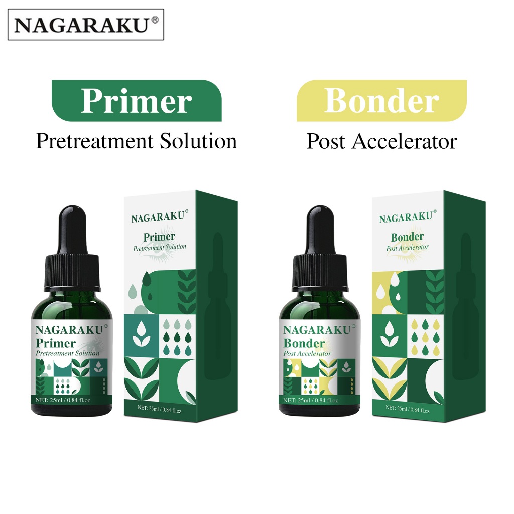 NAGARAKU Bonder (Pós Acelerador) E Primer (Solução De Tratamento) Para Extensão De Cílios em Oferta na Shopee