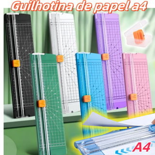 Guilhotina Portátil de Papel A4 para Cortador Profissional com Lâmina de Precisão para Escritório,Scrapbook e Artesanato em Oferta na Shopee