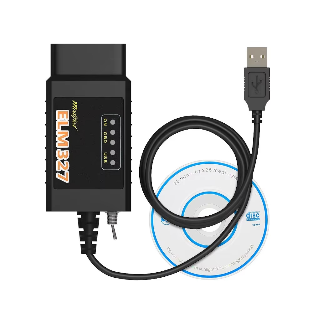 ELM327 USB V1.5 Com Interruptor CH340T 25K80 chip Modificado Para Ford Forscan FoCCCus HS Pode E MS CAN Carro OBD2 Ferra
