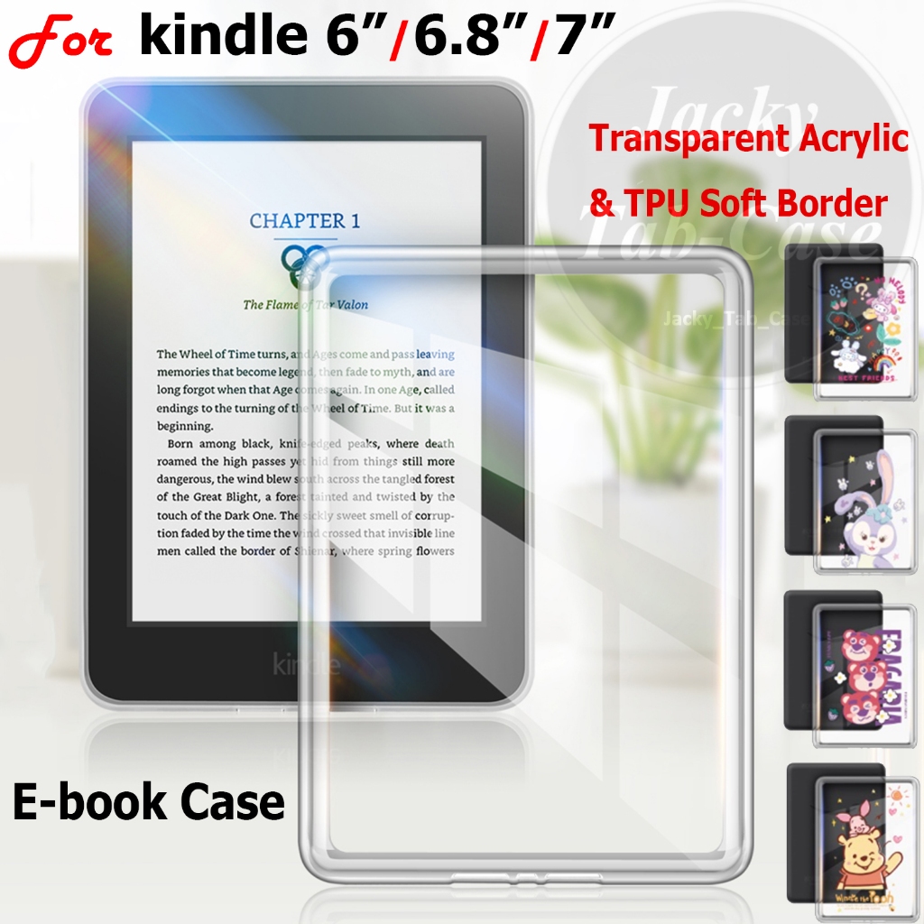 Para Kindle Paperwhite Signature Edition Gen 12ª 11ª Ger Colorsoft KPW 1 2 3 4 5 6 6.8 7" Basics 2022 2024 Capa Acrylic