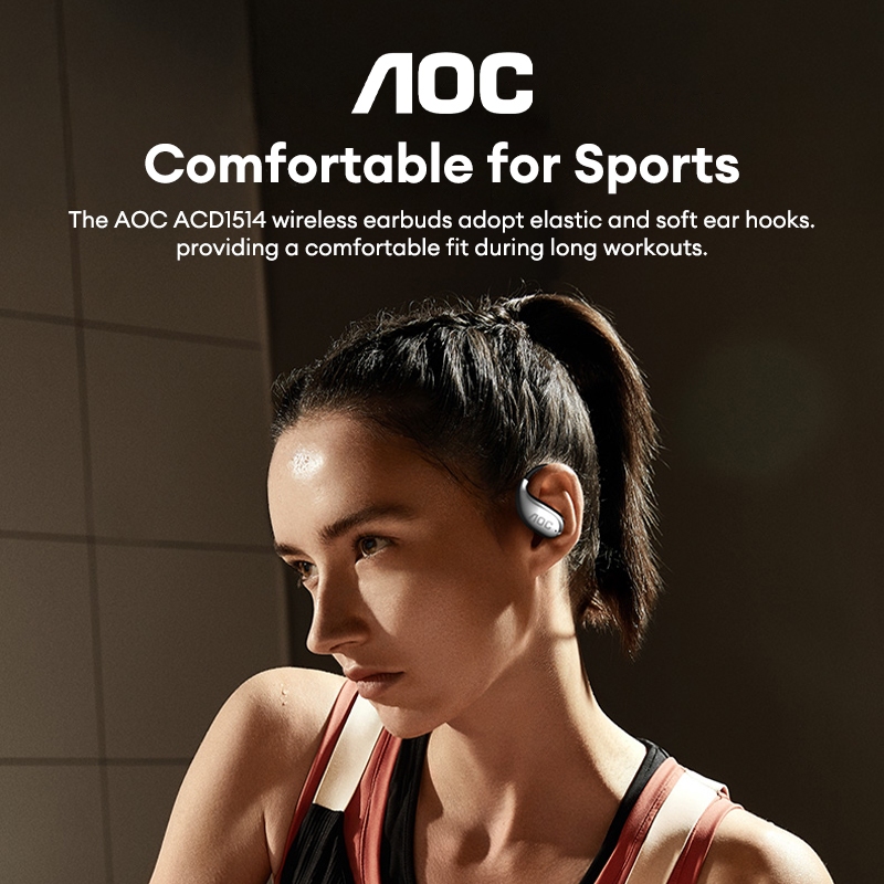AOC-ACD1514 Sem Fio Bluetooth Fone De Ouvido Super Vida Útil Da Bateria Redução Ruído Alta Fidelidade Qualidade Som Pano - detalhe