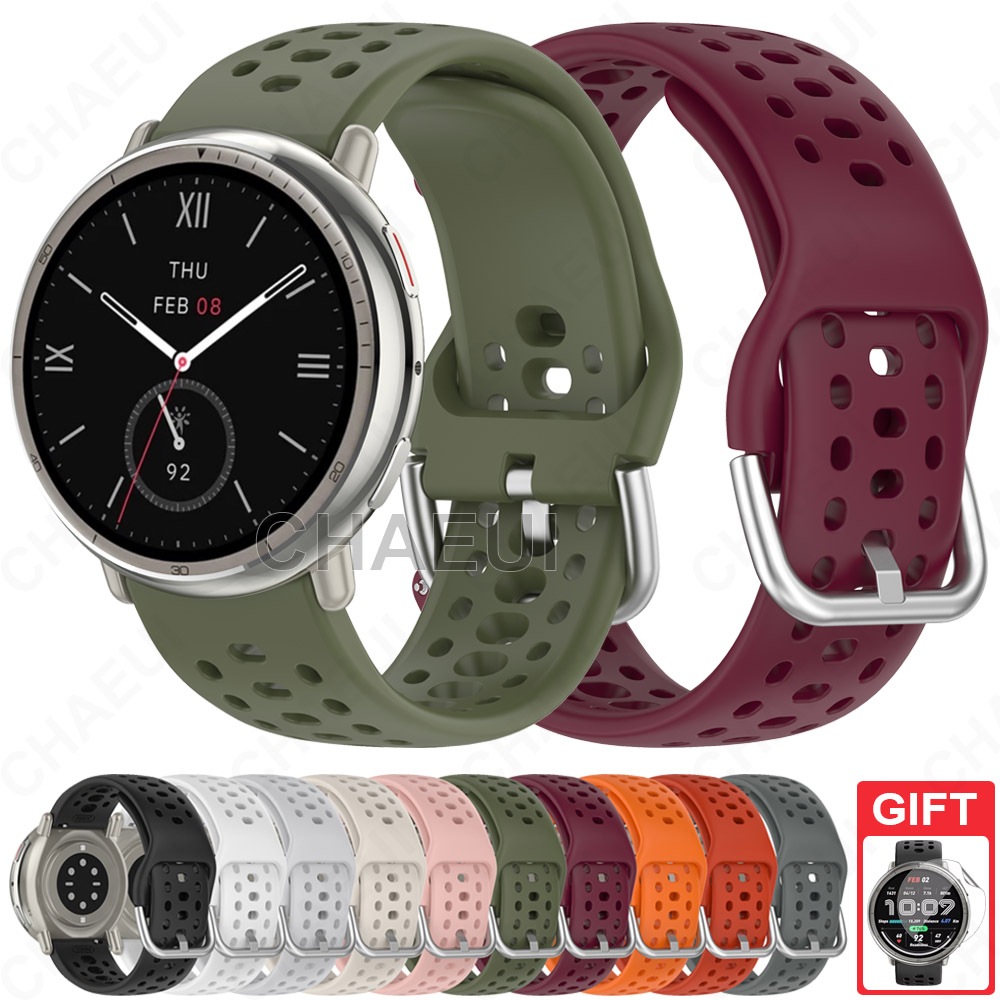 Acessórios Duráveis Da Pulseira Faixa Do Esporte Correia Silicone Para Amazfit Active 2 / Active 2 Square