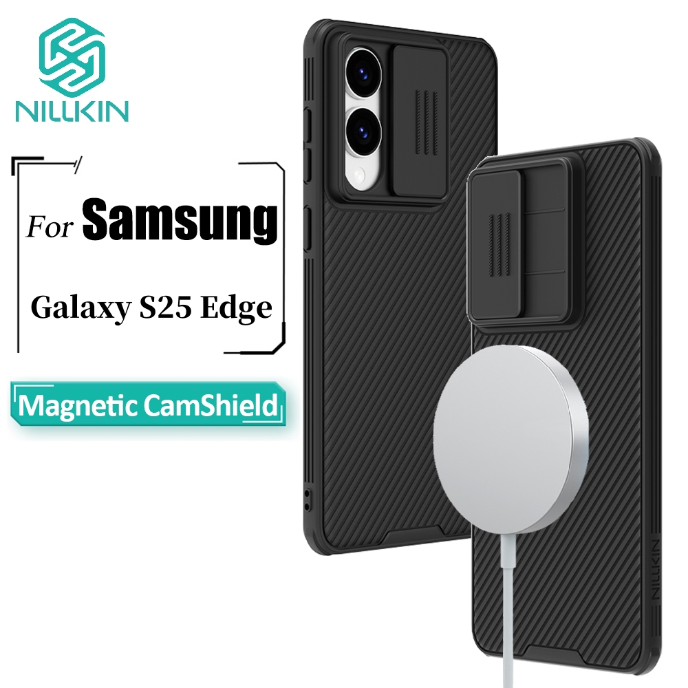 Nillkin Capa Magnética Para Samsung Galaxy S25 Edge Case CamShield Pro Câmera Slider Proteção À Prova De Choque Traseira em Oferta na Shopee