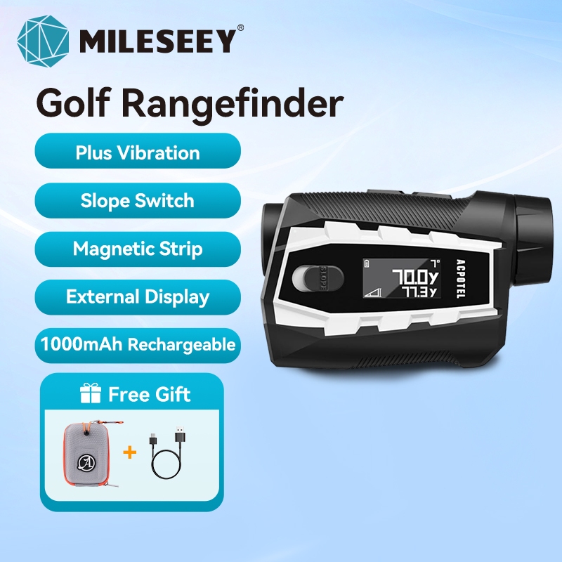 Localizador De Alcance De Golfe Acpotel PF2L-800Yard Com Inclinação Magnética , Precisão De ± 0.5 Jardas , Disco A Laser