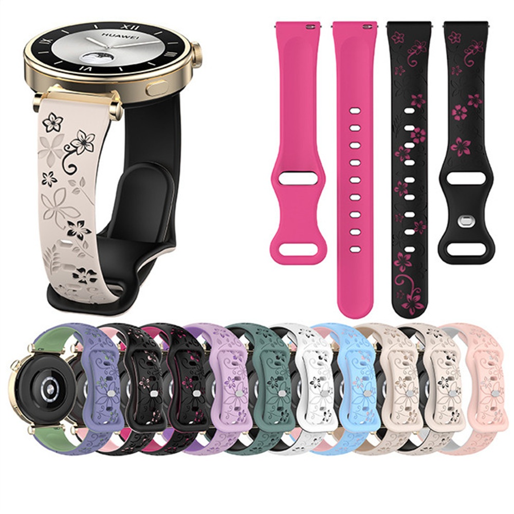 12mm 16mm 18mm 20mm 22mm Universal Quick Release Silicone Dual Colors Pulseira De Relógio Cinto À Prova D'água Para Huaw