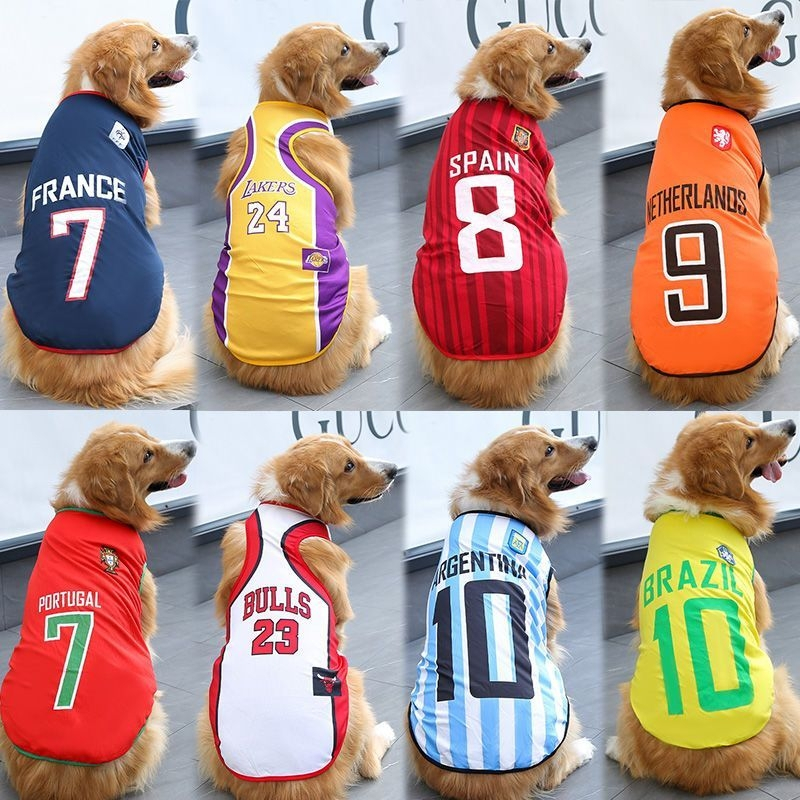 S ~ 6XL Vestuário De Camisa De Futebol Para Cães E Gatos-Roupas Esportivas Duráveis Animais De Estimação , Design De Mal