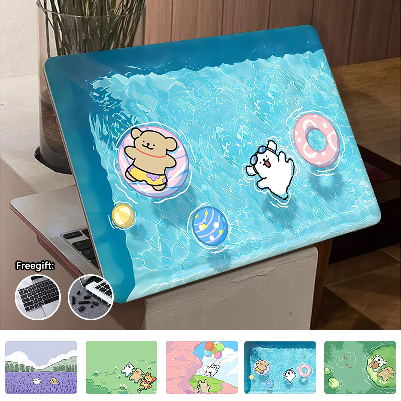 Capa De Impressão Fofa De Desenho Animado Para 2026 Macbook Neo A3404 Air13 M5 A3449 Air15 M5 A3448 Pro13 M1 M2 A2338 Pr