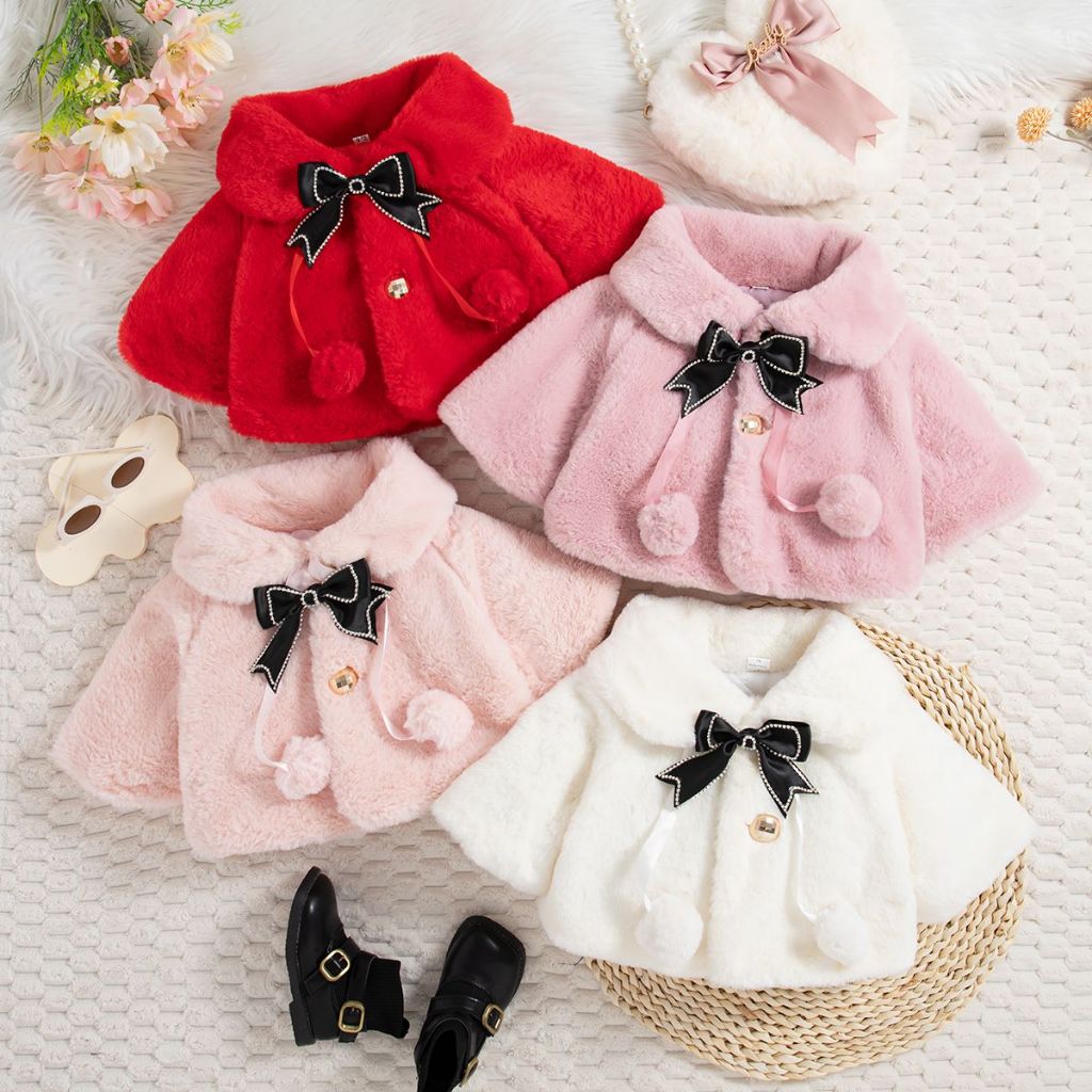 (6-24 Meses Roupas Infantis) Inverno Novo Casaco De Bebê Menina , Doce E Fofo Estilo Corea...