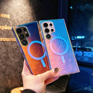 Listra Grão Claro Caso De Telefone Para Samsung Galaxy S23 S24 S25 FE S26 Ultra S25 Borda S24 Plus Cor Gradiente Capa De em Oferta na Shopee