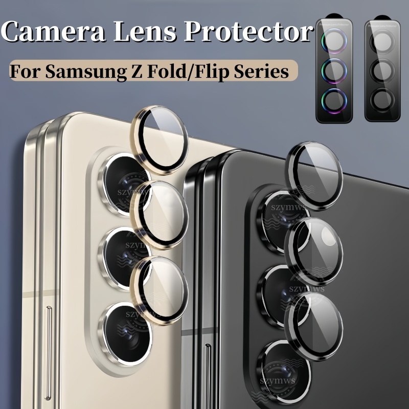 Para Samsung Galaxy Z Fold 7 6 5 4 Flip Protetor De Lente Da Câmera Anel De Meta