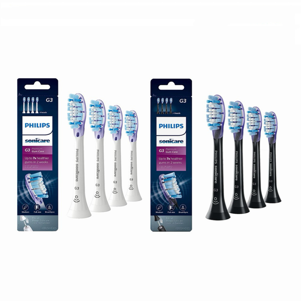 Cabeças De Escova De Dentes De Reposição Genuínas Philips Sonicare G3 G2 , HX9054/65 HX9034 , Pacote Com 4