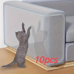 10pcs Filme anti arranhador arranhão para cantos - protetor de arranhões transparente flexível gato protege móveis sofá
