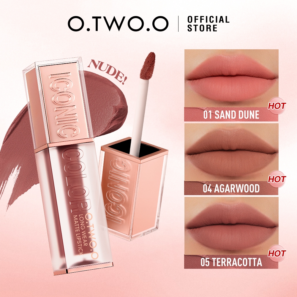 O.TWO.O Lip Primer Smooth Velete Matte Maquiagem De Batom Líquido À Prova D'água De Longa Duração - Beauty