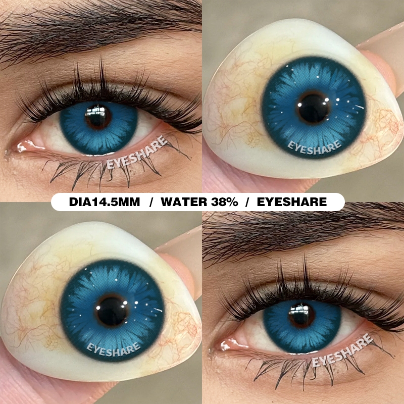 Lente De Contato Anime Eyeshare Contatos Naturais Coloridos Para Olhos Grandes Lentes De Uso Anual Mix 1 Par