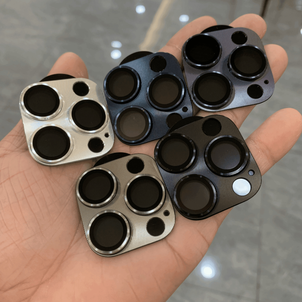 Vidro Protetor De Lente De Câmera De Metal Para iPhone 16 15 14 13 Pro Max HD Traseira Película Protetora 13 14 15
