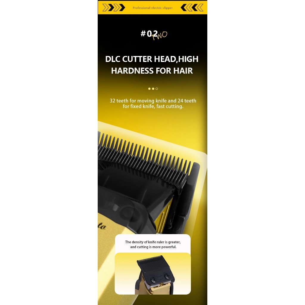 Detalhes do Kemei Profissional 11500 RPM Máquina De Cortar Cabelo Para Barbeiros Recarregável Aparadores Sem Escova Motor Corte De H