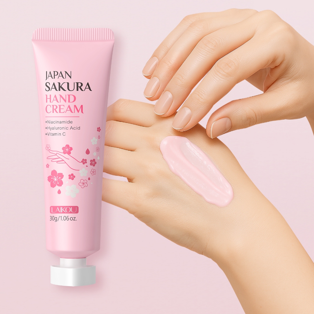 LAIKOU Japão Sakura Creme Para As Mãos 30g Hidratação De Longa Duração Suave Pele Radiante Refrescante
