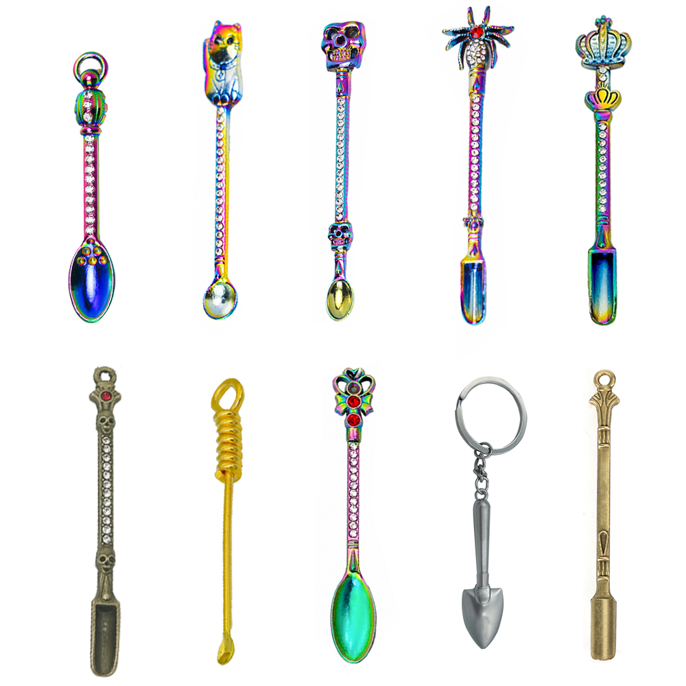 Material De Metal Pequena Pá Colher De Óleo Ferramenta De Cozinha Com Em Forma De Corrente Portátil Presente Masculino em Oferta na Shopee