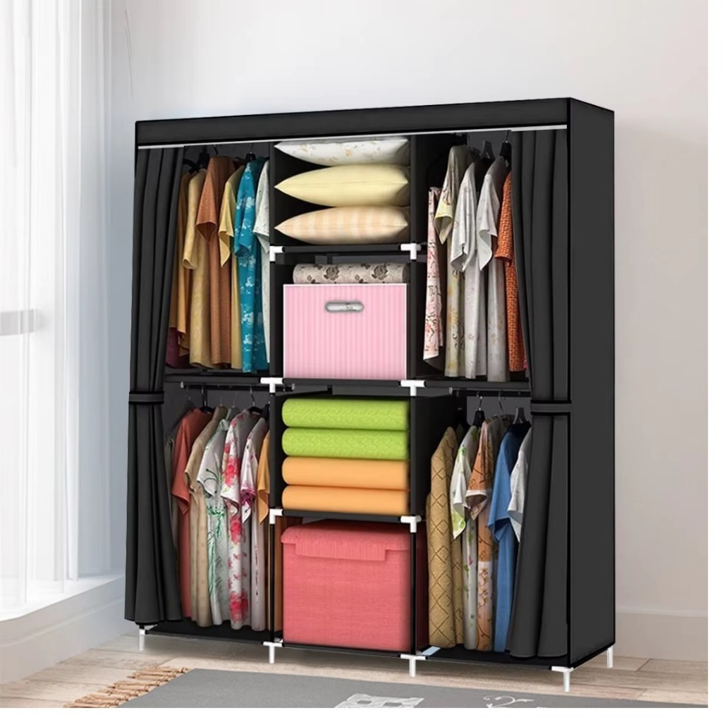 Guarda-Roupa Dobrável de Tecido – Organizador Grande para Armazenamento de Roupas