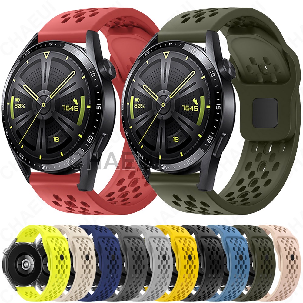 Pulseira Esportiva De Silicone , Acessórios Para Huawei Watch GT GT2 GT3 SE GT4 GT5 GT6 Pro 46mm 42mm 43mm GT2e em Oferta na Shopee