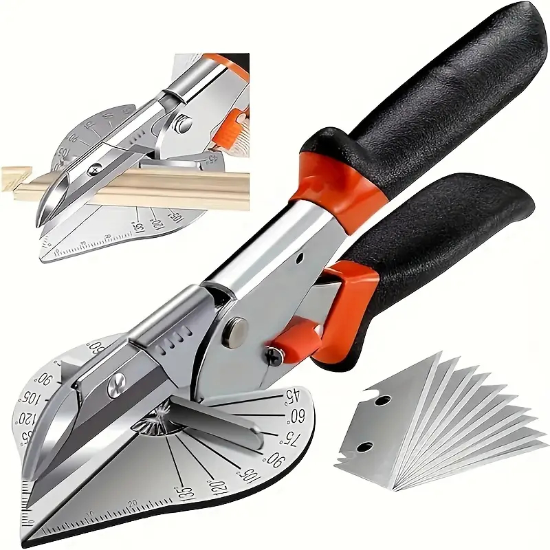 Tesoura De Tubo De Plástico/PVC Com Ângulo De 45 Graus Para 120 Miter Cortador Multifuncio...