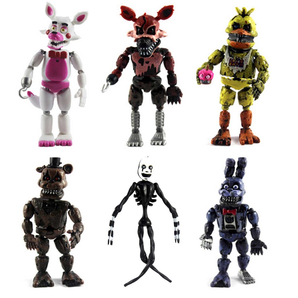 Figura De Ação Fnaf Bonnie Foxy Freddy Fazarar Urso Da Cinco Noites No Brinquedo Para Amigos em Oferta na Shopee