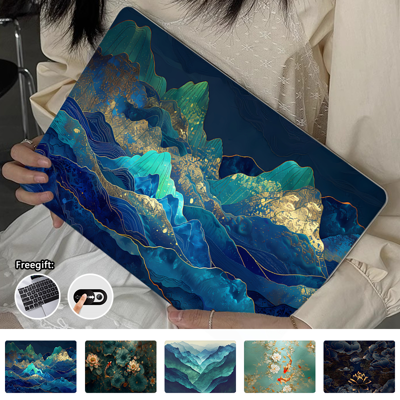 Capa De Impressão De Ilustração Retrô Para Macbook Air M4 13.6 Polegadas A3240 Pro M4 14 A3112 A3401 M2 A2681 M3 A3113 M