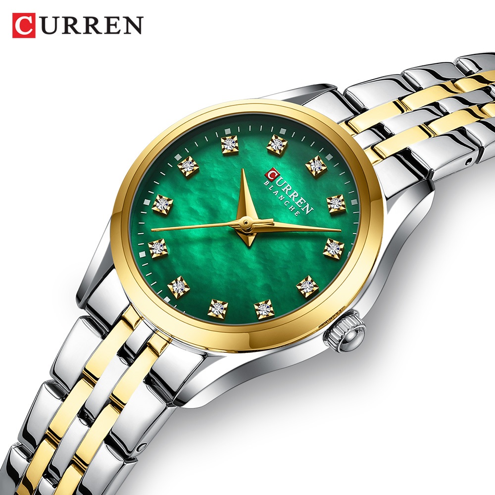 CURREN Relógio Feminino Elegante Design Simples De Quartzo À Prova D'água De Luxo 9111 X - Watches