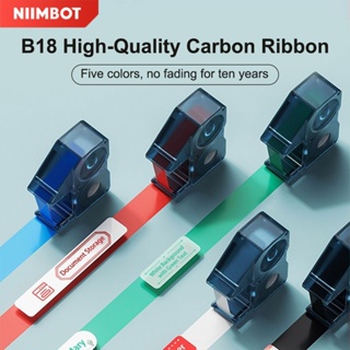 Fita De Carbono À Base De Resina Niimbot N1 14mm * 16m De Longa Duração E Não Desbotada Para Impressora De Etiquetas De em Oferta na Shopee
