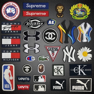 Marca Bordado Emblemas Acessórios De Roupas Remendo Pano Adesivos Crachá Etiquetas De em Oferta na Shopee