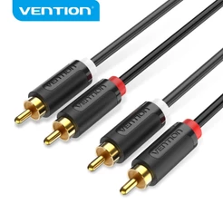 Vention Cabo RCA 2RCA Para 2RCA Estéreo Banhado A Ouro De Áudio Home Theater DVD TV Amplificador CD Soundbox