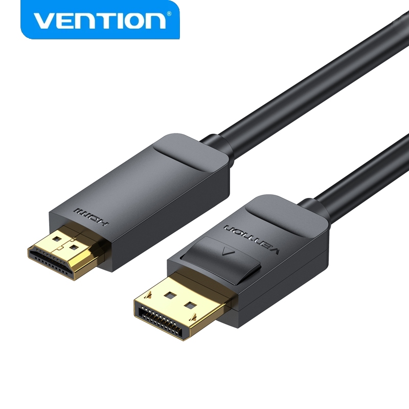 Vention DisplayPort Para Cabo HDMI Banhado A Ouro DP Macho 1080P Full HD PCs Projetor De Monitor HDTV em Oferta na Shopee