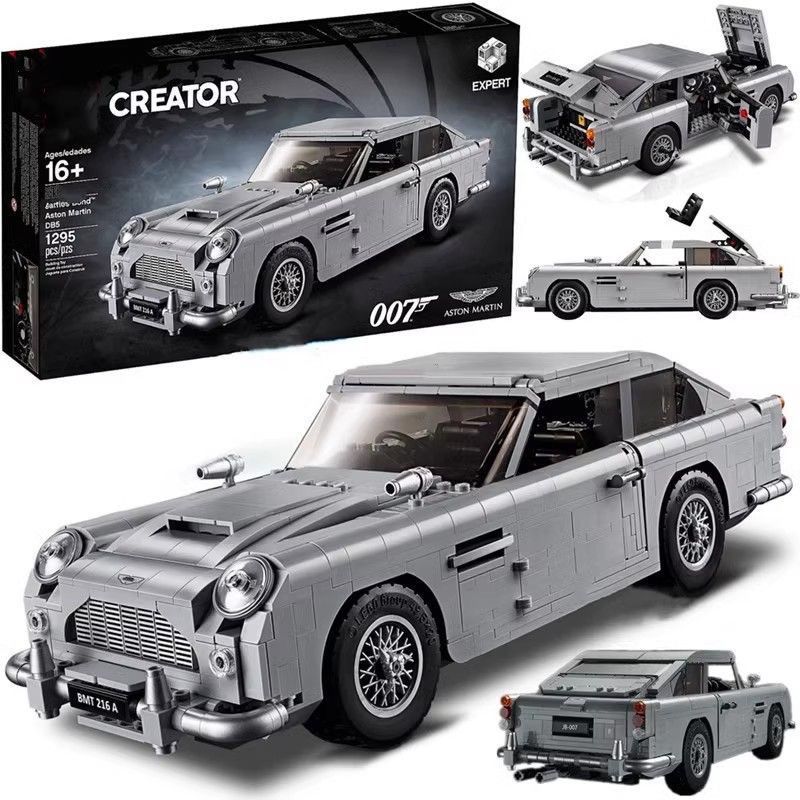 1295 pçs compatível Lego 007 carro esportivo Aston Martin blocos de construção modelo do carro montagem educacional brin