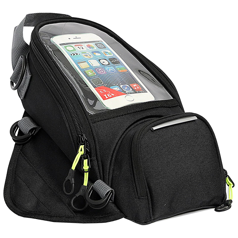 Bolsa Tanque Moto Magnética Com Porta Celular Grande Tank Bag Impermeável
