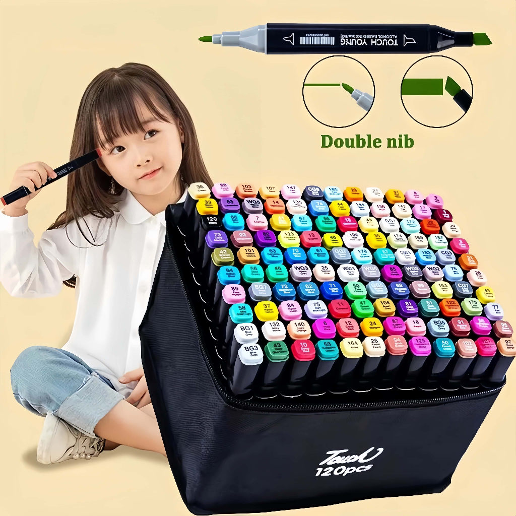24/30/36/48/60/80/120 Cores Caneta Marcadora/Pintura De Arte/Aquarela/Material Escolar/Escritório