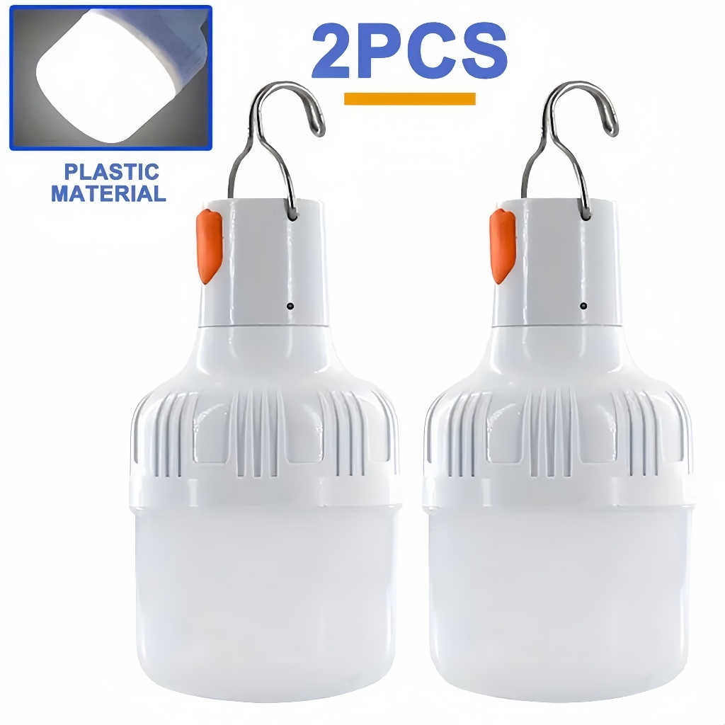 kit 1/2 Lâmpada Led Iluminação Para Acampamento Camping Pescaria，iluminação de emergência Usb